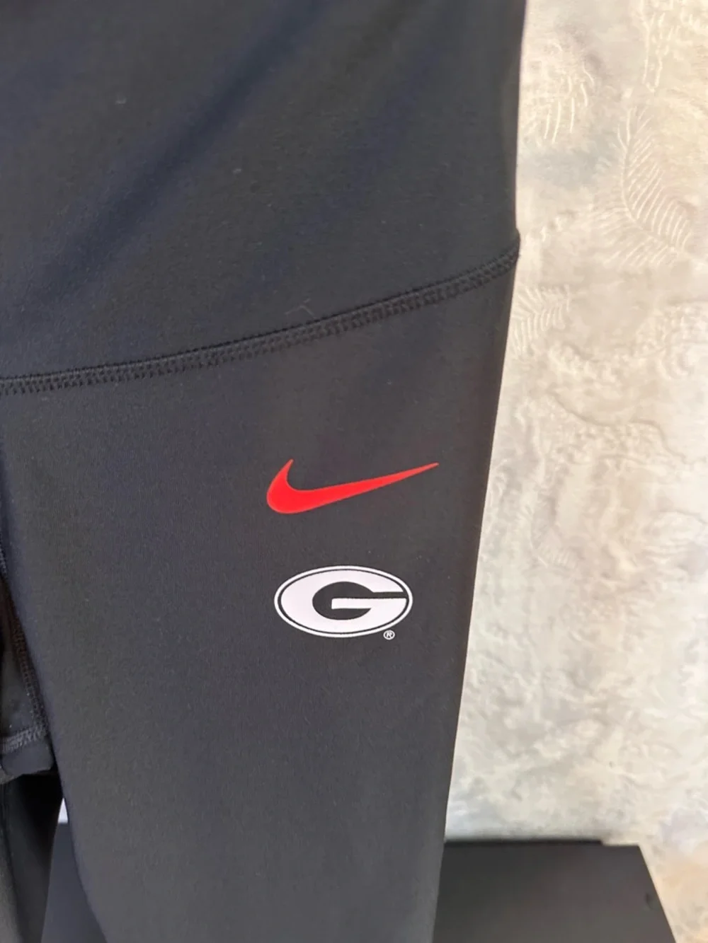 Nike Black‎ Dri-FIT Performance Leggings with White Swoosh